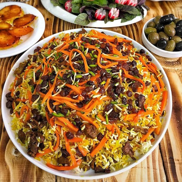 طرز تهیه برنج پاکستانی مجلسی